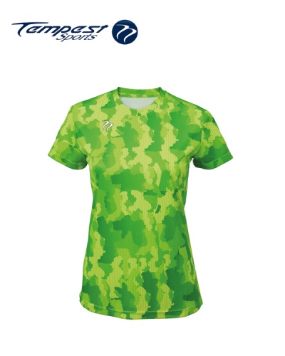 Tempest Tour Green Womens Camo T